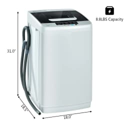 Giantex 8.8 lbs Top Load Washing Machine with 10 Programs and Child Lock Feature - Thumbnail 4