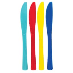 24 Count Multicolor Disposable Plastic Cutlery by Way To Celebrate - Thumbnail 5