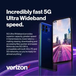 Verizon Motorola One Ace 5G, 64GB, Gray - Prepaid Smartphone [Locked to Verizon Prepaid] - Thumbnail 8
