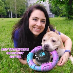 Pet Deluxe Dog Toys for Aggressive Chewers Large Dogs Squeaky Dog Chew Toys for Large Medium Breed Nylon Rubber Interactive Tough Dog Toys to Keep - Thumbnail 2