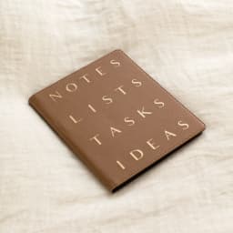 Fringe Studio LTR Stack Khaki Faux Leather Padfolio with Pen, 6.5"x 8.3", 50 Pages - Thumbnail 4