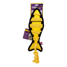 MultiPet Cross Ropes Fish Dog Toy, 11.5", Assorted Colors - Thumbnail 1