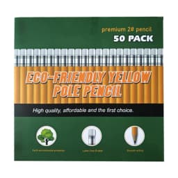 50PCS/Set Unsharpened Natural Wood Pencils, Blank Wooden Drawing Pencils for Office Drafting, DIY Crafts & General Sketching - Thumbnail 2