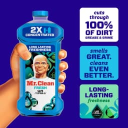 (3 pack) Mr. Clean All Purpose Cleaner, 2X Concentrated Multi Surface, Unstopable Fresh Scent, 41 fl oz - Thumbnail 8