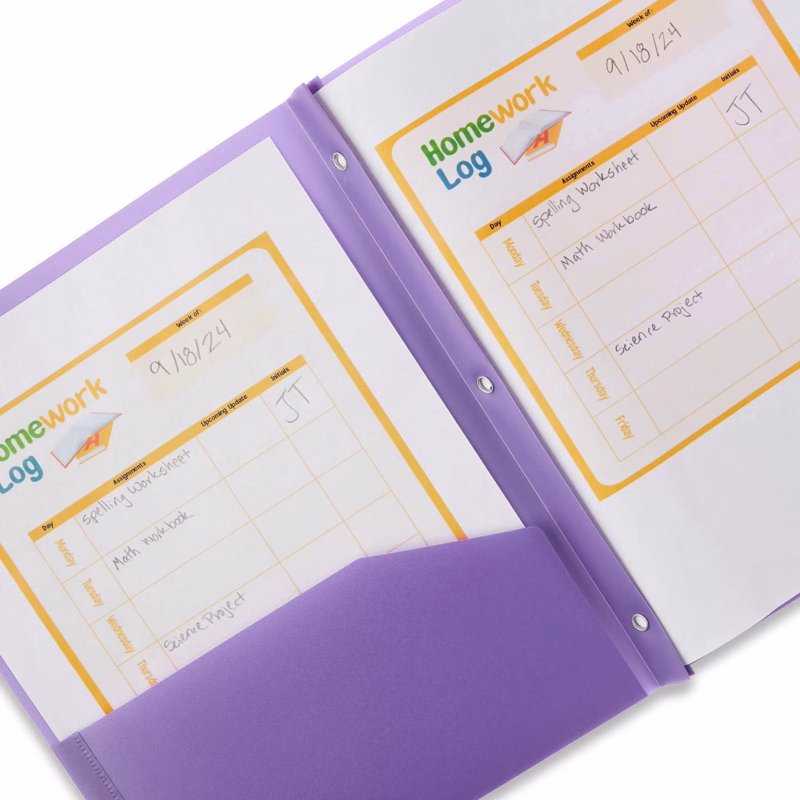 Plastic Folders with Two Pockets And Prongs Pocket Folders with Metal Prongs Fastener Clasps Letter Size File Folders Colored Folders Reusable - Thumbnail 6