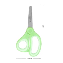 Pen+Gear 5-inch Blunt-Tip Kids Scissors, 2-Pack, Scissors for Kids, Blue & Green, Ages 4 - Thumbnail 3