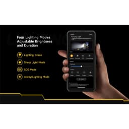 Ulefone Armor 30 Rugged Phone 12GB 512GB 12800mAh Android 15,6.95 inch Night Vision Main Camping Light Phone - Black - Thumbnail 4