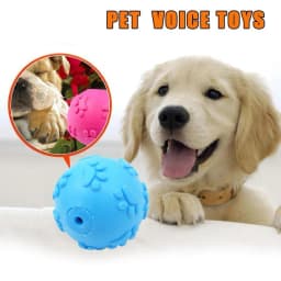 BETTERLIFE Chew Toys For Dogs Indestructible Rubber Squeaker Ball New Squeaky J0 Sound E4H7 - Thumbnail 9