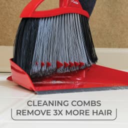 O-Cedar PowerCorner Pet Pro Broom and Dustpan Set Step-on Large - Thumbnail 1