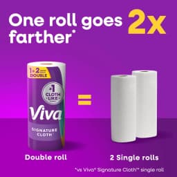 Viva Signature Cloth Paper Towels, 12 Double Rolls, 86 Sheets per Roll - Thumbnail 4