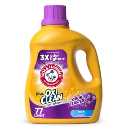 ARM & HAMMER Plus OxiClean Odor Blasters Liquid Laundry Detergent, Fresh Scent, 77 Loads - Thumbnail 1