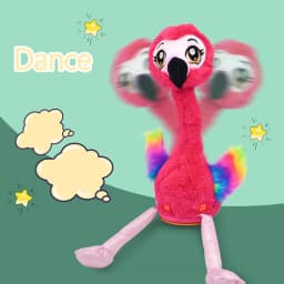 Flamingos Singing And Dancing Stuffed Flamingos Plush Interaction Toy Figures Interaction Animated Toy Speaking Plush - Thumbnail 2