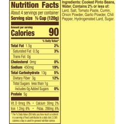 (4 pack) Old El Paso Traditional Refried Beans (16 oz Can) - Thumbnail 18