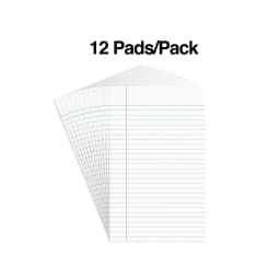 Staples Notepads 5" x 8" Narrow White 50 Sh./Pad 12 Pads/PK TR57330/18600 - Thumbnail 2