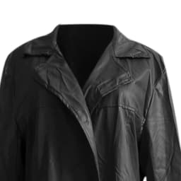 jjayotai Mens Tops Clearance Men's Retro Leather Trench Coat Lapel Solid Color Slim Full Length Classic Faux Leather Windbreaker Jacket Steampunk Overcoat - Thumbnail 5