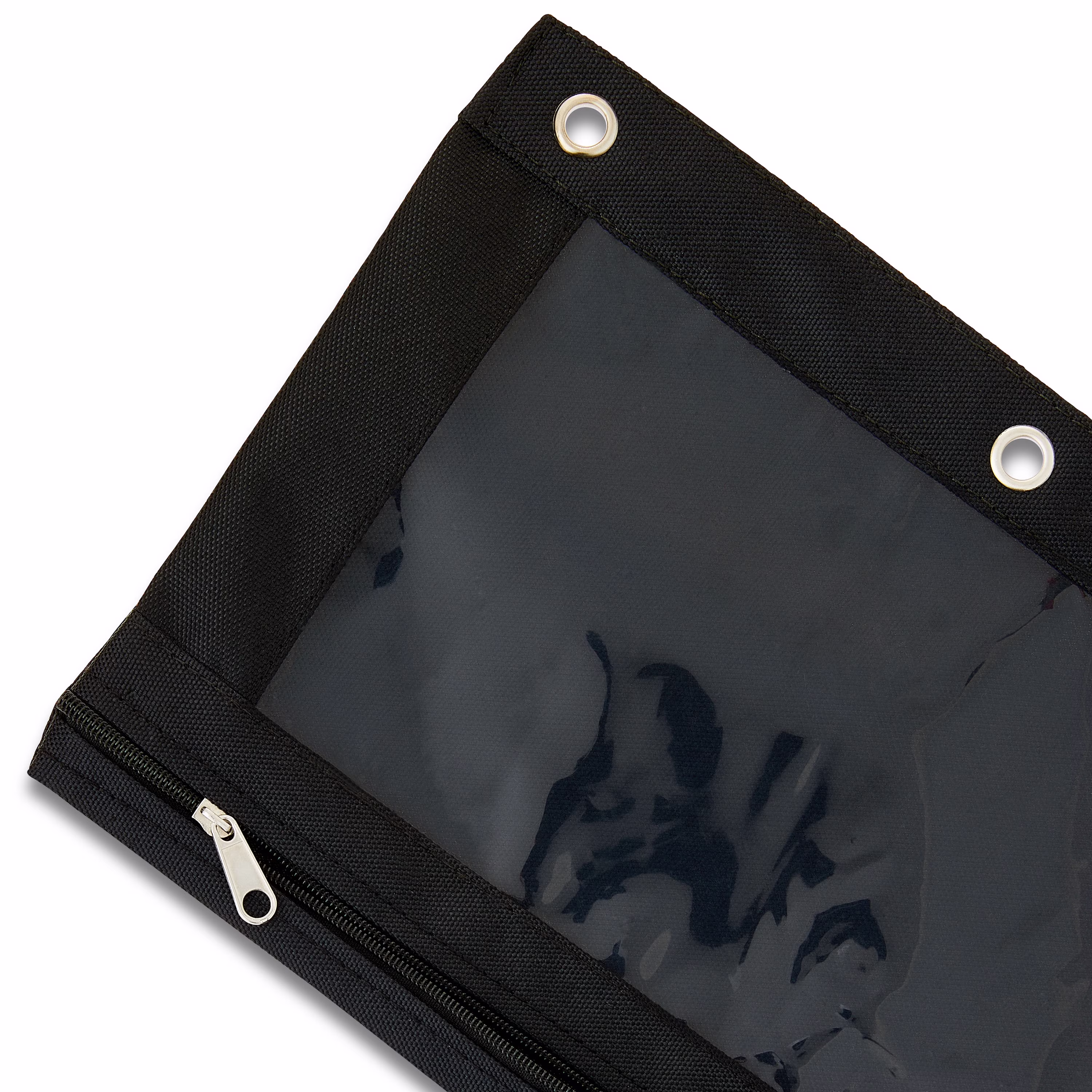 Pen + Gear Black Solid Polyester Zipper Binder Pouch, Pencil Pouch For Binder - Thumbnail 3