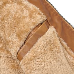 Maoxin Men's Leather Jacket Men's Solid Color Wnter Velvet Leather Zipper Pocket Long Sleeved Hooded Leather Jacket Leather Jackets for Men - Thumbnail 4