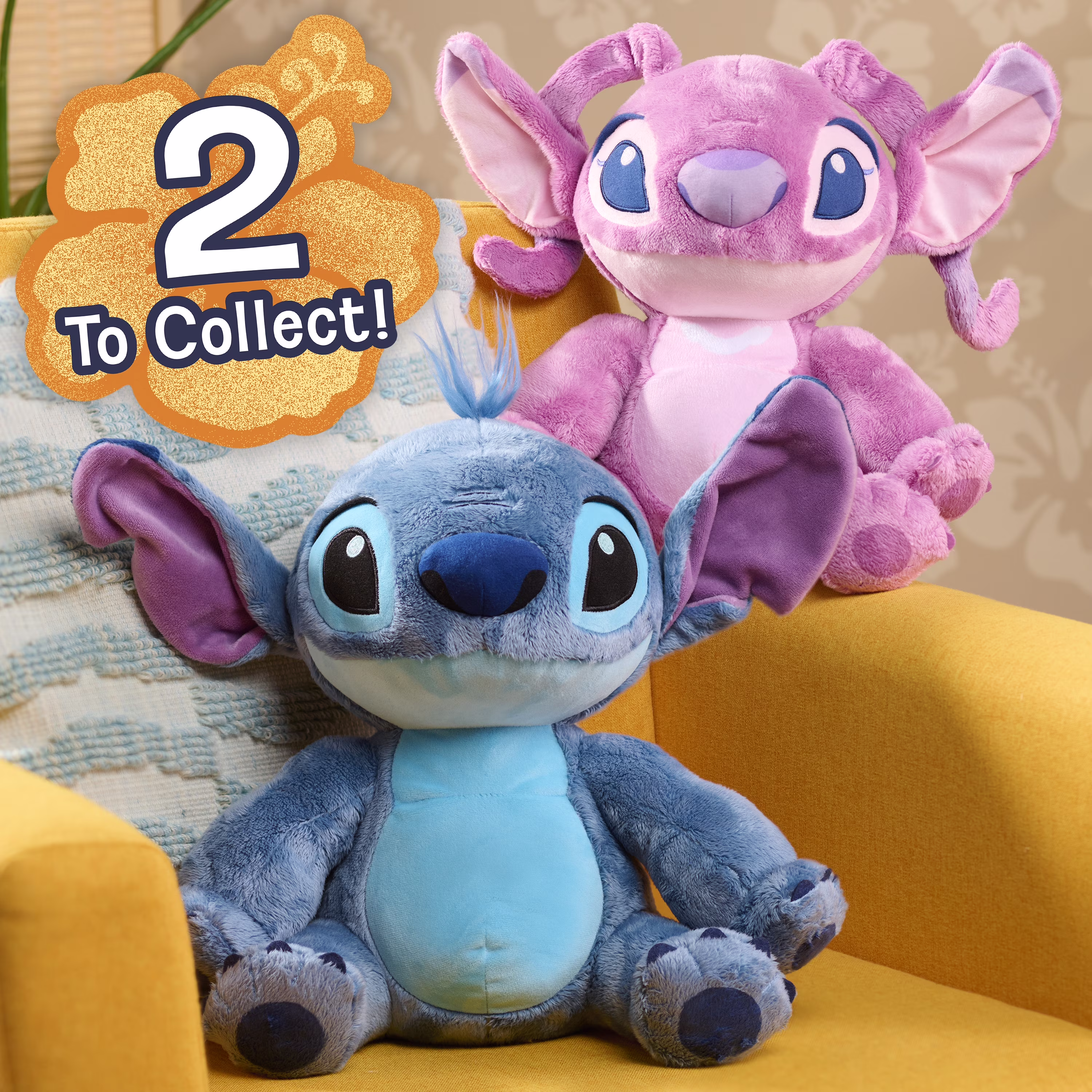 Disney Stitch 14-inch Fuzzy Plush Stuffed Animal, Soft Plush Toy, Kids Ages 2 - Thumbnail 7