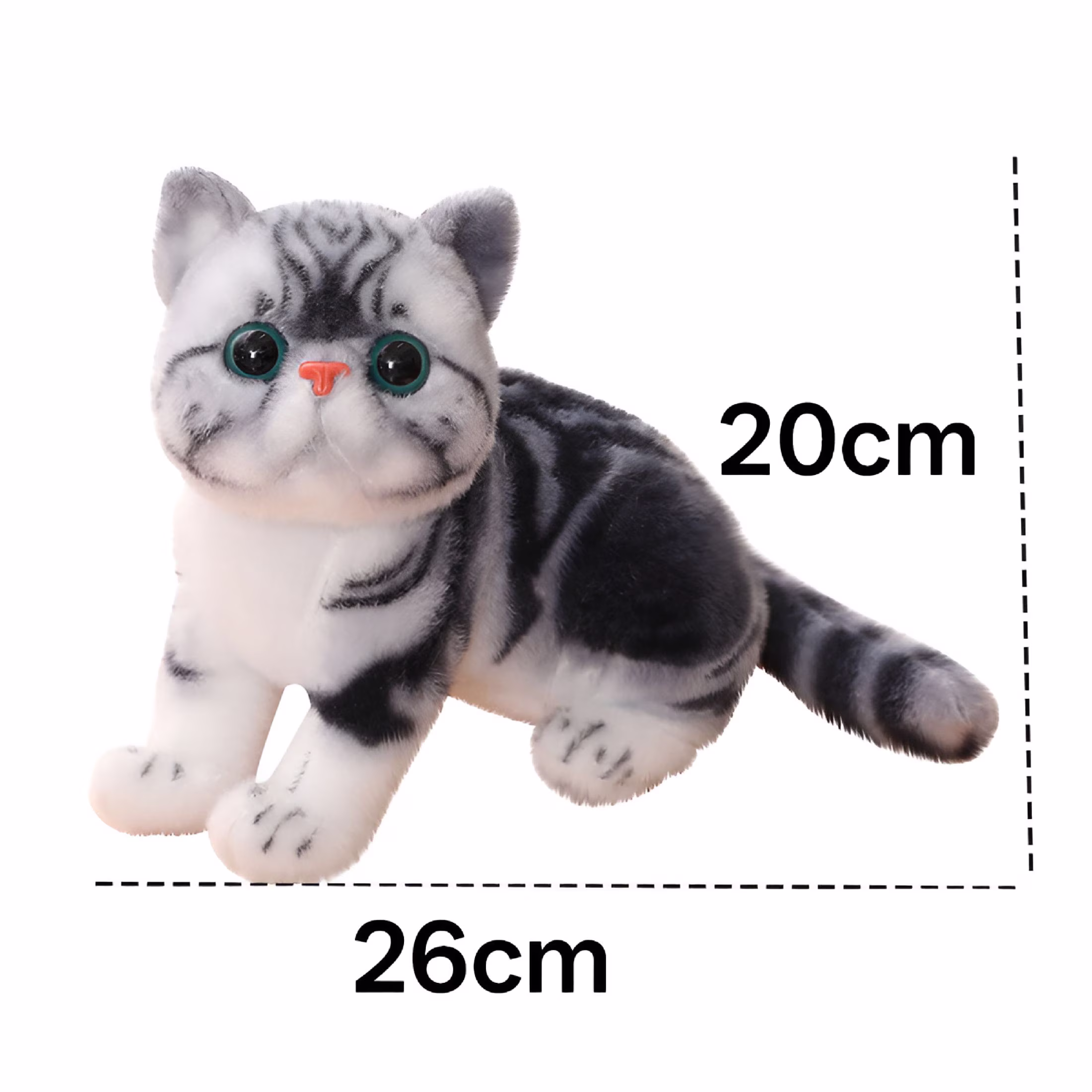 BESTSKY 15.7 Inch Ragdoll Cat Plush Stuffed Animal Toy - Realistic Handmade Plush Toy Present Gift - Thumbnail 2