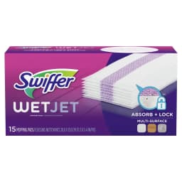 2X - Swiffer WetJet Multi-Surface Floor Cleaner Spray Moping Pads Refill - Unscented - 15ct - Thumbnail 2