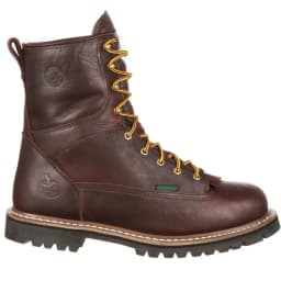 Georgia Boot Waterproof Lace-To-Toe Work Boot, Soggy Brown, Size 10.5(W) - Thumbnail 1