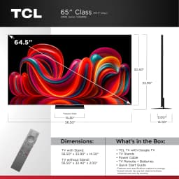 TCL 65” QM8L Series SQD-Mini LED QLED Smart Google TV (NEW 2026) - TCL Deep Color System with Super QLED - Thumbnail 2