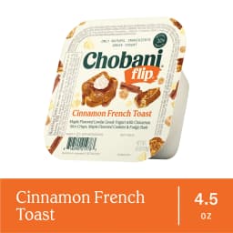 Chobani Flip Low-Fat Greek Yogurt Cinnamon French Toast 4.5 oz Cup - Thumbnail 2