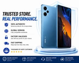 Xiaomi Poco F5 5G Dual SIM 256GB ROM 8GB RAM GSM Unlocked - Blue - Thumbnail 2