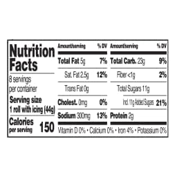 Great Value Cinnamon Roll Dough with Icing, 12.4 oz, 8 Count - Thumbnail 3