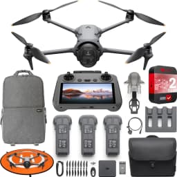 DJI Mavic 4 Pro Triple Camera Flagship Drone Fly More Combo (w/ DJI RC 2), 100MP 4/3 CMOS Hasselblad Camera With 6K/60fps HDR Video, 0.1-Lux - Thumbnail 1