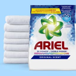 Ariel Laundry Detergent Powder, Original Scent, 70 oz, 44 Loads - Thumbnail 2