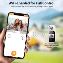 Mini Action Camera 64GB ,Thumb POV Portable Body Cam Wearable Video Recorder, Helmet Mount, Magnetic Sport DV for Cycling, Motorcycle ,Pet, Vlog - Thumbnail 8
