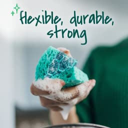 Scotch-Brite Stay Fresh Sponges, Heavy Duty, Odor Free Guarantee, Antibacterial, 3 Scrubbers - Thumbnail 9