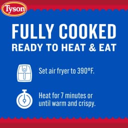 Tyson Frozen White Meat Chicken Nuggets, 29 oz, 11g Protein per Serving (Fully Cooked) - Thumbnail 6