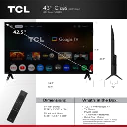 TCL 43" Q31K Series 1080P FHD QLED Smart TV with Google TV – 43Q31K - Thumbnail 3