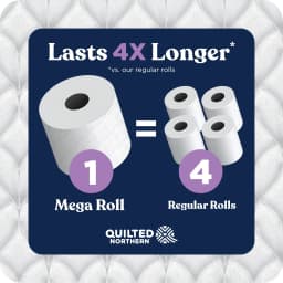Quilted Northern Ultra Plush 3-Ply Toilet Paper, 12 Mega Rolls, 255 Sheets per Roll - Thumbnail 10