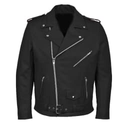 Maoxin Men's Leather Jacket Men's Motorcycle Leather Jacket Top With Zipper Plus Size Leather Jacket Leather Jacket Plus Size Black M - Thumbnail 1