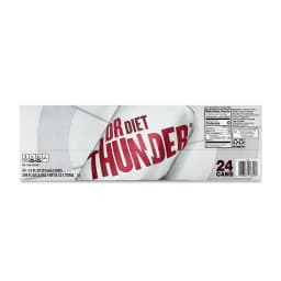 Great Value Dr Thunder Diet Calorie Free Cola Soda Pop, 12 fl oz, 24 Pack Cans - Thumbnail 6