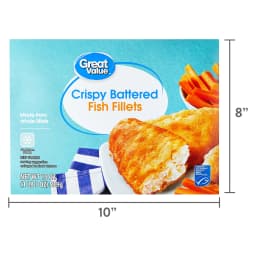 Great Value Crispy Battered Fish Fillets, 19 oz, 10 Count - Thumbnail 8