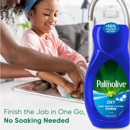 Palmolive Ultra Oxy Liquid Dish Soap, Deep Grease Cutting, No Soaking Needed, 42 fl oz - Thumbnail 5
