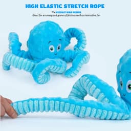 Xekoro Squeaky Dog Toys for Aggressive Chewers, Octopus-Tug of War Dog Toys for Large Breed Tough Interactive Stuffed Dog Chew Toys for Puppies Small - Thumbnail 6