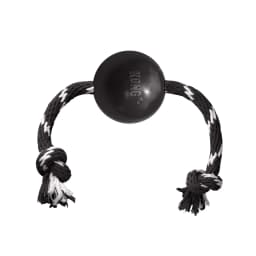 KONG® Extreme Ball with Rope Durable Dog Toy, Large, for Dogs Between 30-65 lbs - Thumbnail 1