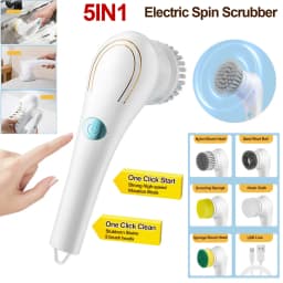 KLYNE - Electric Spin Scrubber Cordless Cleaning Brush Rotating Scrubber Clean Bathroom - Thumbnail 1