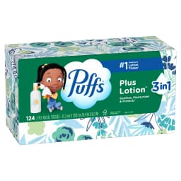 Puffs Facial Tissue Plus Lotion, 1 Rectangle Box, 124 Tissues Per Box - Thumbnail 13