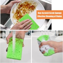 SUGARDAY 16 Pack Kitchen Sponges for Dishes Cleaning Non Scratch Compressed Sponges - Thumbnail 4