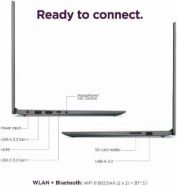 Lenovo Ideapad 1i 15.6" Full HD Laptop, Intel Core i5-1335U (Beats i7-1255U) 13th Gen, 16GB RAM, 1TB SSD - Thumbnail 5