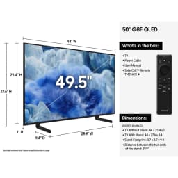 Restored Samsung 50” Class QLED Q8F 4K Samsung Vision AI Smart TV 2025 - QN50Q8FAAFXZA - Thumbnail 4