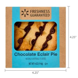 Freshness Guaranteed 4" Chocolate clair Mini Baked Pie, 4 oz Carton (Shelf Stable) - Thumbnail 6