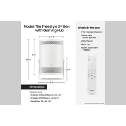 Restored SAMSUNG 30-100" The Freestyle 2nd Gen with Gaming Hub FHD HDR Smart Portable Projector SP-LFF3CLAXXZA - Thumbnail 4