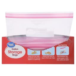 Great Value Double Zipper Gallon Storage Bag, 120 Count - Thumbnail 3